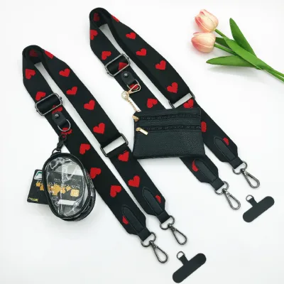 Wide Replacement Straps for Handbags with Zipper Bag,New love Design Crossbody Straps for Handbags