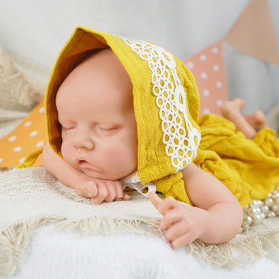 Realistic Design & Handcrafted Details Silicone Baby 3kg Sleeping Girl Reborn Liquid Silicone Reborn Baby Doll