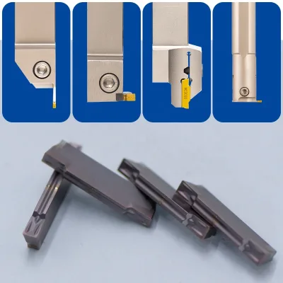 CNC Lathe Carbide External Turning Tool MGMN200-G Tialn Coated HRC45 High Performance OEM High Wear Resistance for Steel
