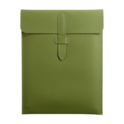 Leather A4 Business File Folder Storage Bag for Official Documents Exam Use & High Appearance Handbag