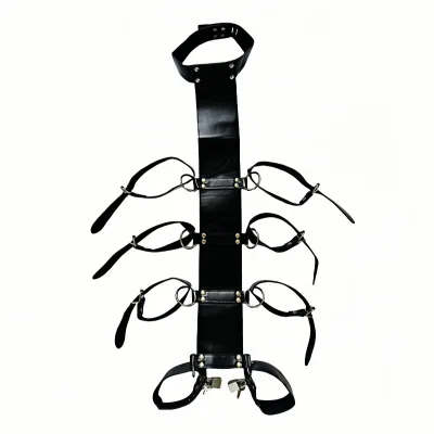 SM Sexy Collar Back-Strap Restraint Belt Alternative Handcuffs Binding Training Props for Sexual Punishment Toys Sex Products