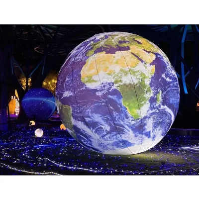 Gigant Inflatable Outdoor Earth Inflatable LED Earth Balloon Giant Inflatable Earth for Decoration