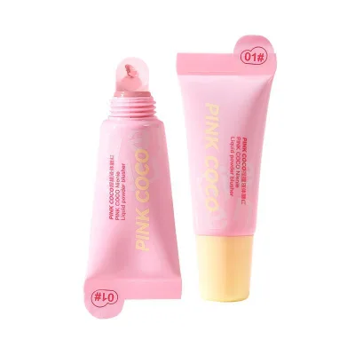 OEM Vegan Creamy Pink Liquid Cheek Blusher Blush on Waterproof Face Make up Blush Private Label