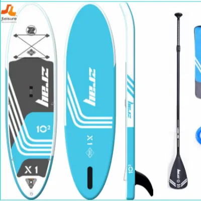 ZRAY 2021 NEW X1 Stand up Paddle Board All Around X-Rider Inflatable SUP with Dual Action Pump, Paddle, Backpack and Leash