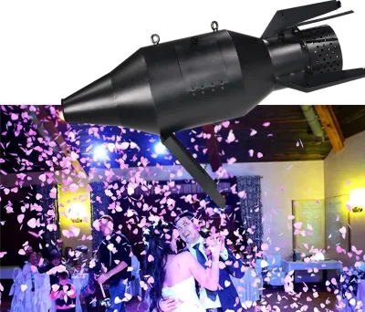Hanging Confetti Paper Magic FX DMX 512 1500W Jet Machine Electric Metal Wedding Party Concert Bar Club Cryo Stage Effect