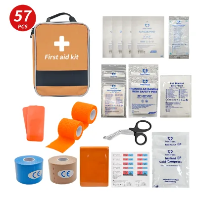 CE Certified Portable Emergency First-Aid Kit Easy Carrying Manual Outdoor Rescue Wound