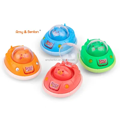 Race Car Toys Space Ship Cartoon Bumper Car Pull Back Toys for Boys Girls Kids-Christmas Birthday Gifts