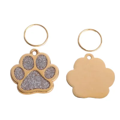 High Quality Cartoon Shape  Dog Tag Pendant Keyring Pet Accessories Personalized Collar Pet ID Tag Engraved Pet ID Name