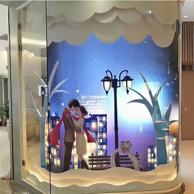 Wedding Decorative PVC Engraved Sculpture Window Display Props for New Year and Chinese New Year Festivities