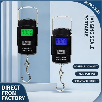 Portable Handheld Electronic Scale Mini Hanging Scale 50kg Luggage Scale Express Scale Spring Scale