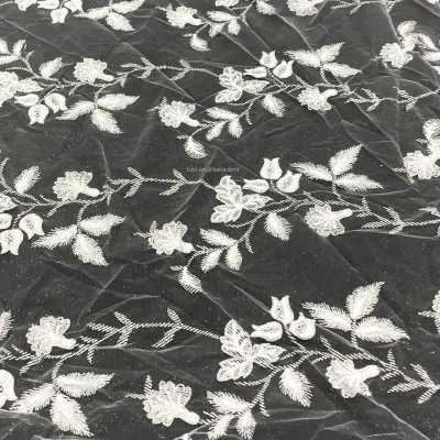 Shinning Spandex Lace Fabric for Bridal Dress