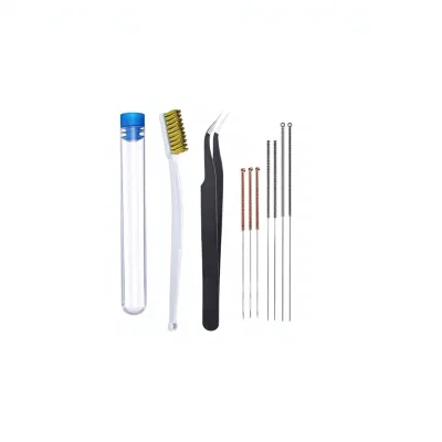 33-piece 3D Printer Nozzle Kit M072 E3D-V5/E3D-V6 Copper Nozzles Nozzle Head Set with Tweezers Cleaning Brush Spool Pins
