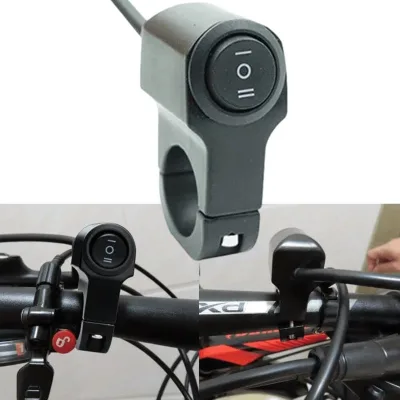 Motorcycle Handlebar Headlight Switch 2-way Double-control Three Line Through Switch Aluminum Alloy Toggle Switch Motorbike