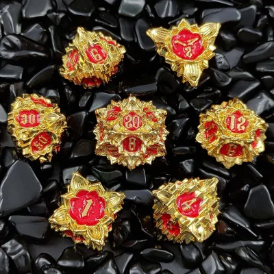 Customized Color Metal Dnd Dice Set Dnd RPG D&D Running Group Dungeons & Dragons Game Polyhedral Dice