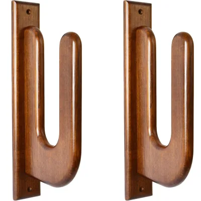 Guitar Wall Mount Hanger-Durable Wood & Iron Rustic Style Living Room Storage