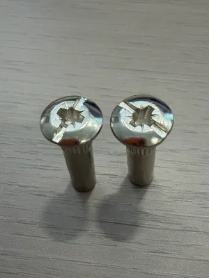 Zinc Plated Phillips Countersunk Knurled Insert Nut, Pre Embedded Thread Nut for Panel Furniture