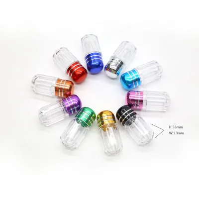 10ml 1gram One Piece Pill Medicine PS Acrylic Container Transparent BPA Free Food Safety Plastic Capsule Medicine Container