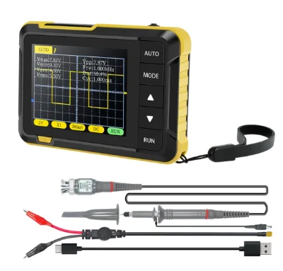 DSO152 Portable Mini Handheld Digital Oscilloscope 400V Voltage Measurement 1Khz Calibration Square Wave Automatic Adjustment