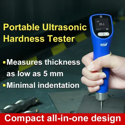 LS256 Ultrasonic Hardness Tester HV/HRC/HRB/HRA/HS/HL/HB Scales UCI Method Minimal Surface Damage Coatings Plating Hardened