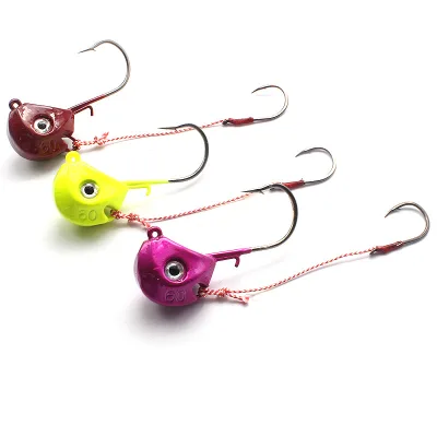 BST  Saltwater Double Fishing Hooks Slow Jigging Sea Fishing Lure for Trout and Bass