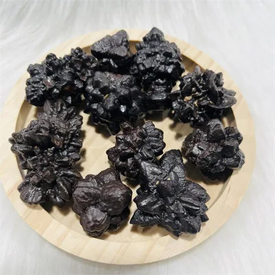 Wholesale natural gemstone healing folk crafts crystal quartz black prophecy stone for home gifts