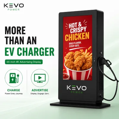 30kW-80kW Advertising Screen DC Charger for Shopping Mall Parking Hotel Gas Station and Commercial Property