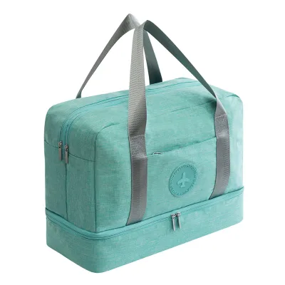 Dry and Wet Separation Storage Toiletry Bag Fitness Bathrobe Swim Waterproof Beach Bag Large Capacity for Travel