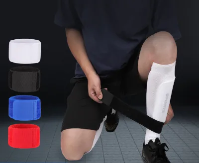 Football Shinguard Calf Sleeves Strap Soccer Shin Guard Strap Shin Pad Elastic Strap Football Leg Guard Fixing Strap