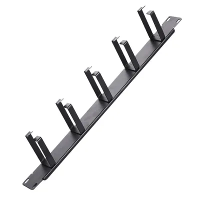 19 inch 1U 5-ring Metal Cable Manager for Racks