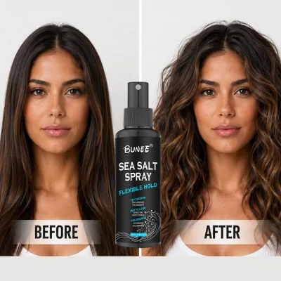100ml Natural Sea Salt Hair Spray Volumizing Spray Texturizing Thickening Kelp Extract Sea Salt Spray Light Hold for Men Women