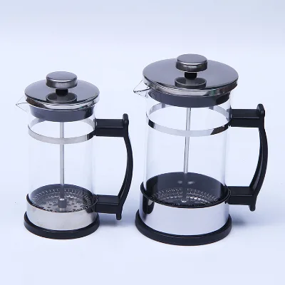 40Years Factory Glass Teapot New Arrival French Press Style Glass Tea Kettle Pour-over Coffee Filter Maker 350/600ml Capacity