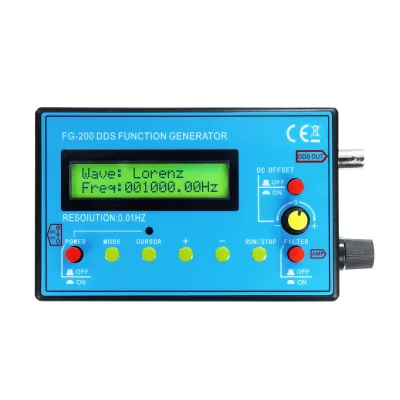 Portable 0.01HZ-500KHz Sine Wave DDS Signal Generator with Max 10V Amplitude and 50 Output Impedance