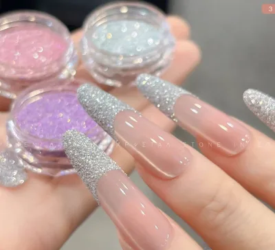 New Nail Beauty Flash Ice Crystal Sprinkle Dusting Powder Thin and Glittering Three-Dimensional Highlight Material
