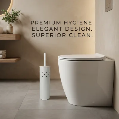 Hollowed-out Polka Dot Tall Toilet Brush