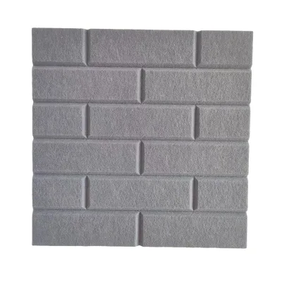 9mm/12mm High Density Colorful Sound Absorption PET Sound Proof Wall Panels Brick Shape Polyester Felt Acoustic Panels