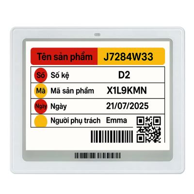 Electronic Shelf Label Warehouse Assistant Electronic Label With Custom Audible Visual Alarm Rfid Rf Transceiver Type Esl System