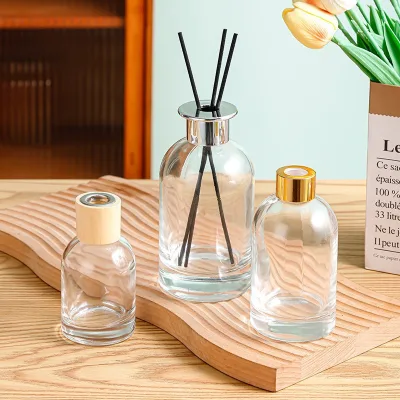Cylindrical Aromatherapy Diffuser Bottle, Naked High-Aesthetic Glass Fragrance Diffusion Bottle