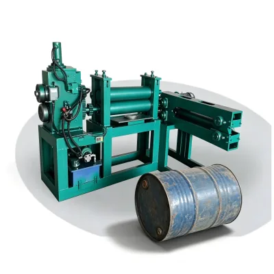 Multifunctional Three-in-One Oil Drum Cutting Slitting Flattening Machine with Pump and Motor