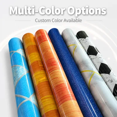 China Supplier PVC Flooring Roll 0.4mm Wood Look Vinyl Floor Sheet Roll Non Slip for Home Household Rental
