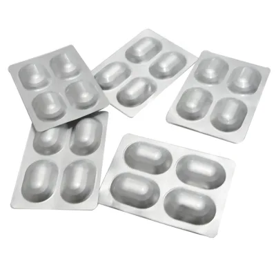 8021 Double Sided Metallic Bubble Effervescent Cold Form Alu Alu Aluminum Foil Roll
