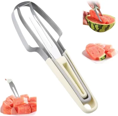 New Arrival Hot Sale Melon Scoop Fruit Scooper Tool 3 in 1 Watermelon Cutter Slicer