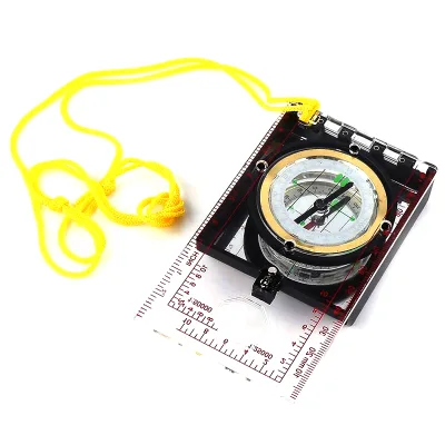 Multi-functional JAXY Outdoor Camping Geological Mining Clinometer Geology Scale Ruler Magnetic Mirrored Map Compass