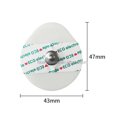 Self-Adhesive 50mm No-Woven Conductive Foam ECG Electrode Pads Disposable TENS Electrodes for Adults Medical Consumables