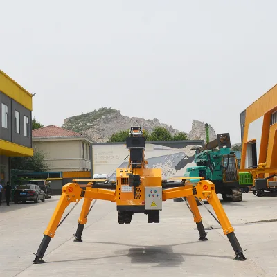 Compact Tracked Spider Crane With Hydraulic Outriggers for Complex Ground Material Hoisting High Altitude Handling