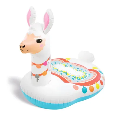 Custom Pool Floats Water Park Play Equipment Water Park Lovely Alpaca Floating Boat