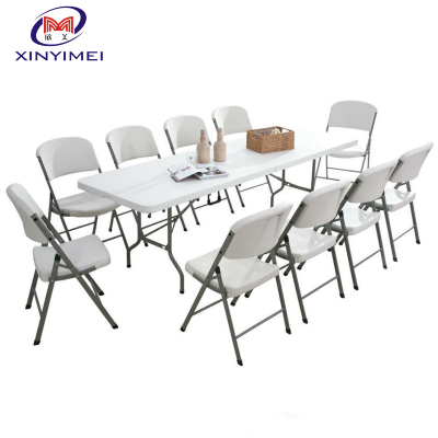 Factory Cheap Price Plastic Folding Outdoor Furniture for 10 People