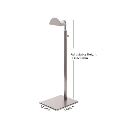 Adjustable Single Hook Bag Stand Holder Metal Tabletop Handbag Purse Display Stand with Matt Finishing for Shops Shopping Malls