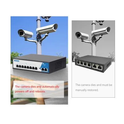 GIANTECH GT-1010T Unmanaged Enterprise Switch AI POE IEEE802.3af 4x10GBPS SFP+ Ports 100Base 100M RJ45 TX FX Enterprise Switch