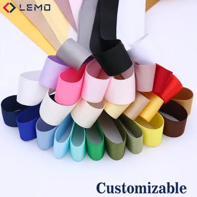 Polyester/Nylon Striped Double-Sided Bright Thickened Ribbon Customizable Width Apparel Hair Accessories DIY Aromatherapy