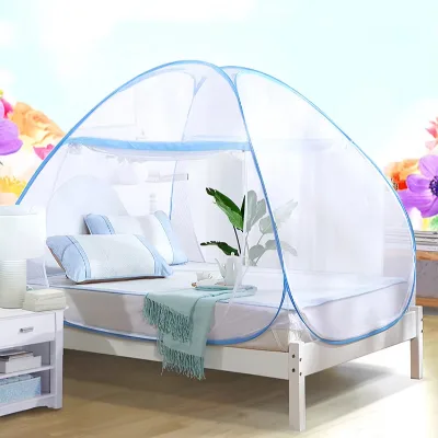 Wholesale Foldable Free Standing Pop up Portable King Size Double Bed Yurt Mosquito Net